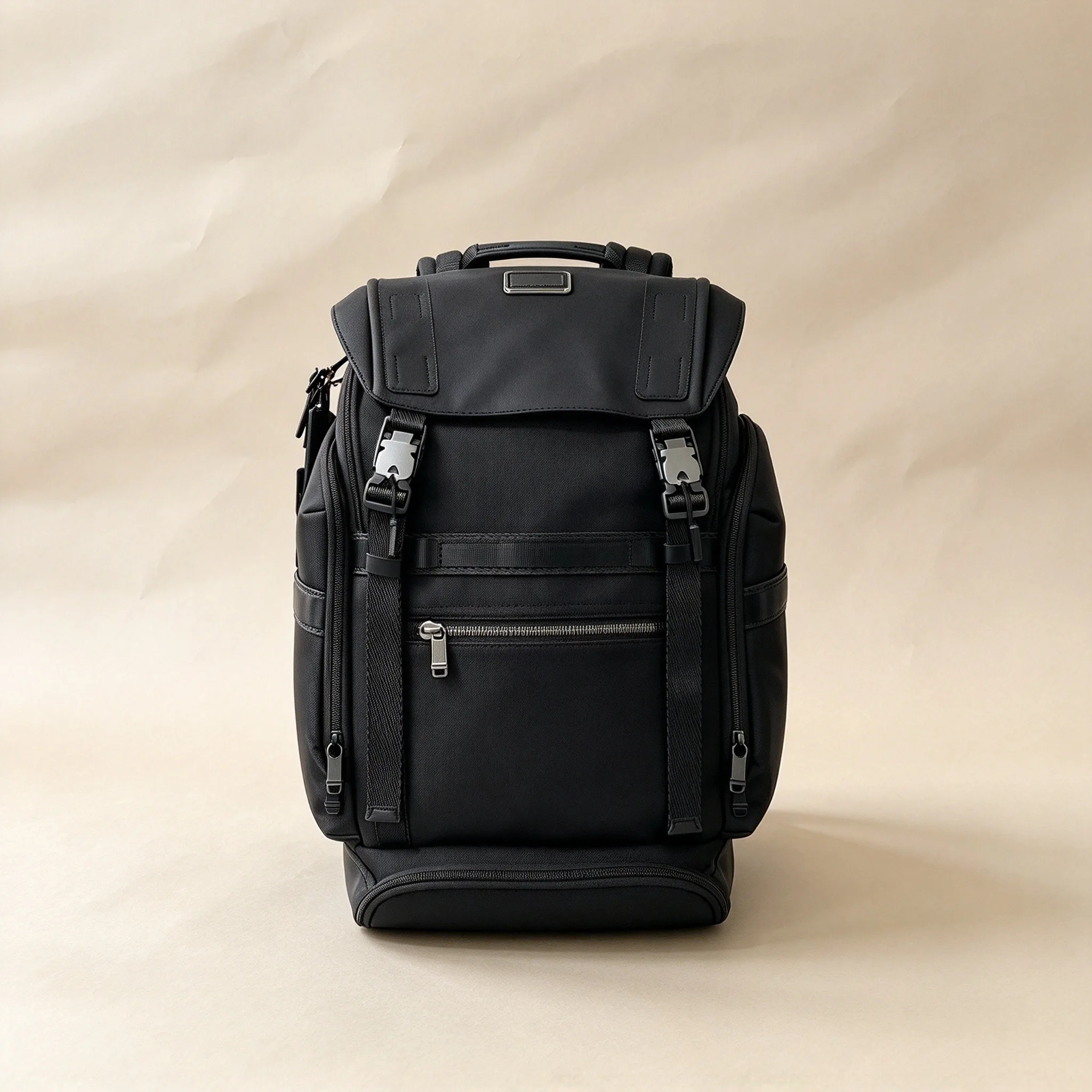 New Men's Ballistic Nylon Backpack, Stylish Business Travel Large Capacity High Quality Hiking Rucksack