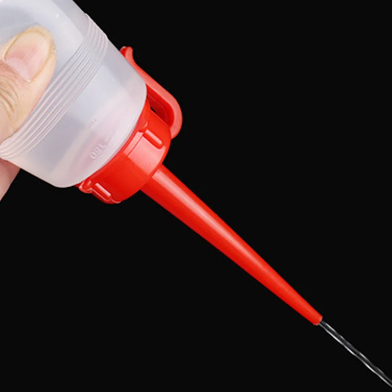 4 ชิ้นรีฟิล PE พลาสติกขวดน้ำมันยาว 30-250 มิลลิลิตรขวดน้ำมันอเนกประสงค์น้ำมันหล่อลื่นภาชนะน้ำมัน