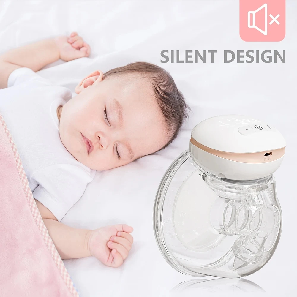 Youha Wearable Electric Breast Pump Handsfree BPA Free 3 Mode & 9 Gears Low Noise Powerful Suction Milk Puller Breast Milk Pump