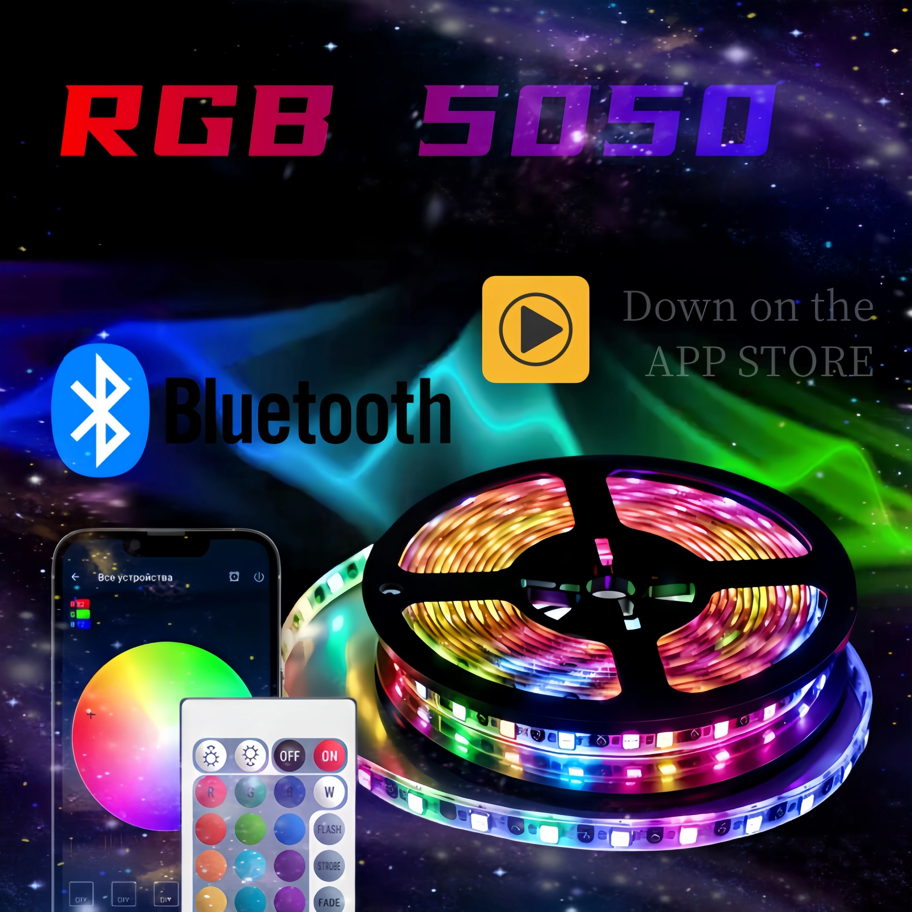 LED Strip Lights RGB 5050 ,16 million colors,5V 1M-20M, USB , Led Strip Lighting Music Sync, Color Changing for Party Home