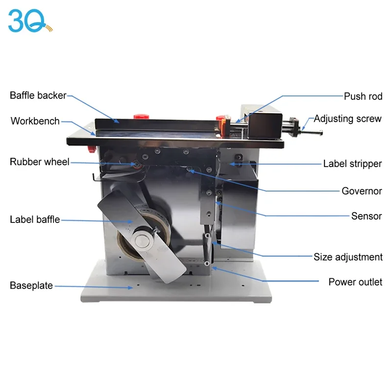 3Q Rectangular Right Angle Carton Sealing Machine Box 90 Corner Packing Stick Sticker Labeling Machine 110/220V 15W 1PC