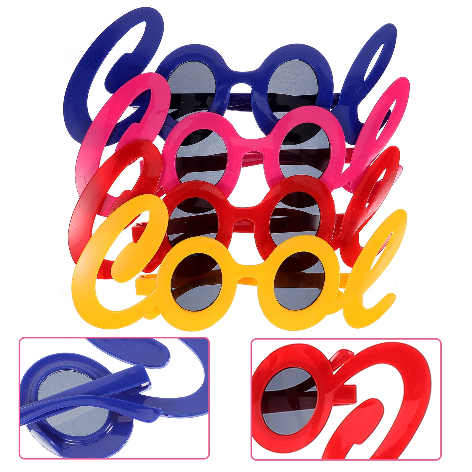 4 قطعة نظارات الحفلات على شكل رائع مضحك زي الحفلات اكسسوارات كابينة تصوير الدعائم النظارات الزخرفية صور الدعامة ديكور