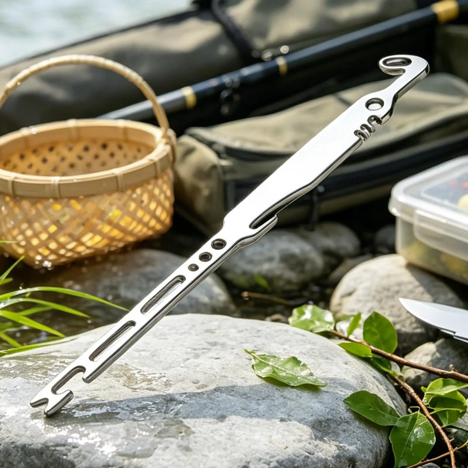 Fish Hook Remover Tool Fish Jigs Extractor Knot Release Gear Stainless Steel Hook Extractor for Men Dad Husband Boat Kayak Lake