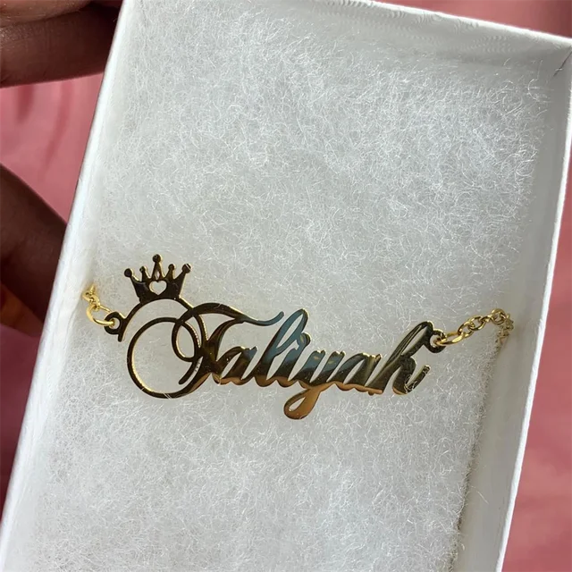 Name Necklace Personalised Stainless Steel Customized Stainless Steel Necklace Customized Necklaces Aliexpress
