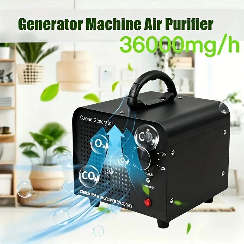 

40, 000mg/h Ozone Generator, Commercial Ozone Machine Odor Removal, High Capacity O3 Ionizer Air Purifier Deodorizer, for Home/Bedroom, Smoke, Pet, And Paint Odor Removal, Timer Function