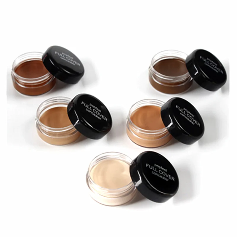 Ocultar imperfecciones cara ojos labio crema corrector maquillaje Base profesional cobertura completa contorno Base maquillaje corrector crema caliente