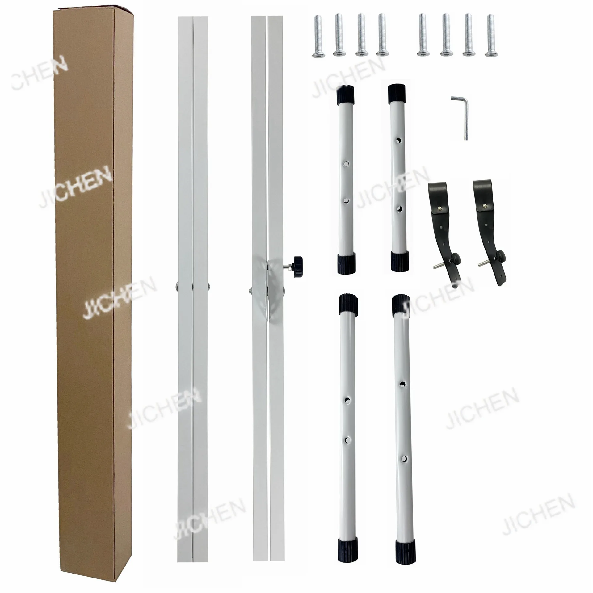 

White assembled piano rack X-type double-pipe electronic organ rack, disassembled and assembled double-pipe electronic organ rac