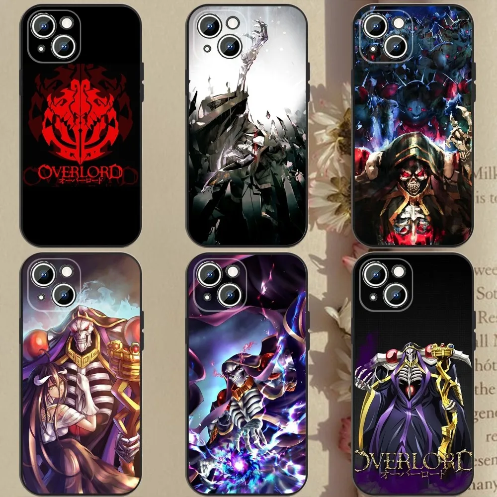 O-Overlords Anime  Phone Case Phone Case For Apple iPhone 15,14,13,12,11,XS,XR,X,8,7,Pro,Max,Plus,mini Silicone Black Cover