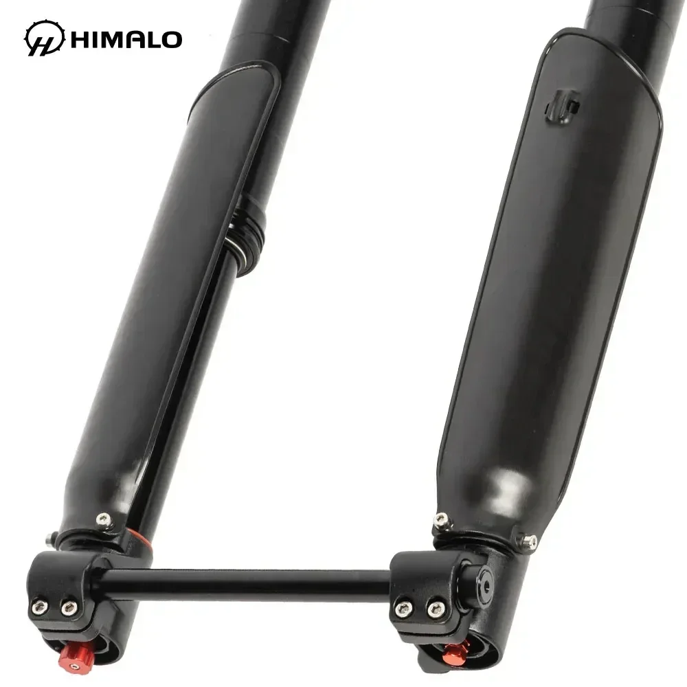 2024NEW HIMALO Inverted Air Suspension Fork for Snow Bike Fat Bike Ebike 26*.50 Fat Tire Thru Axle 150*15MM Rebound Adjustment