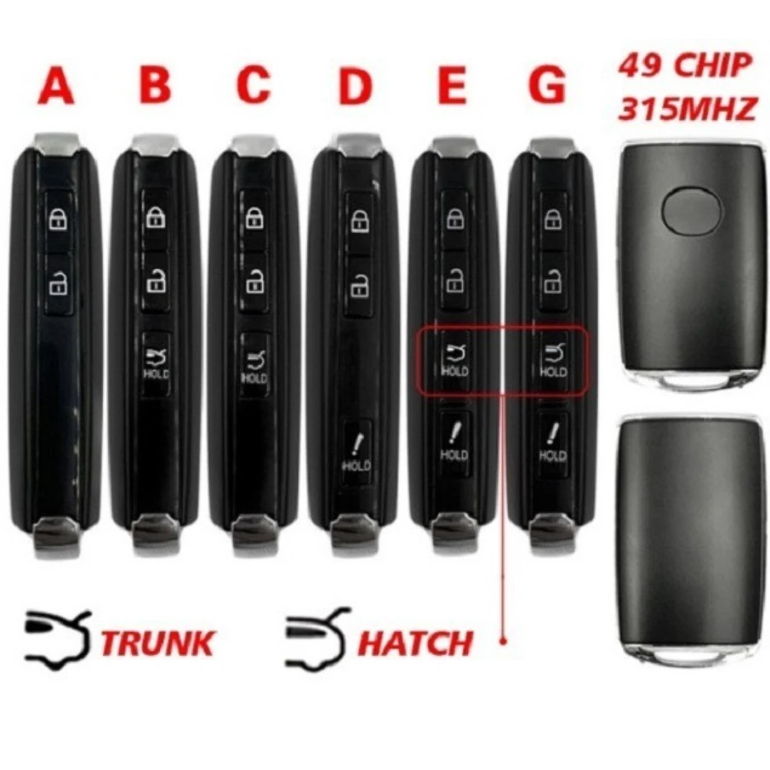 Benma-llave de Control para Mazda, 2/3/4 botones FCC ID WAZSKE11D01 315Mhz 49 chip p/n: TAYA-67-5DYB