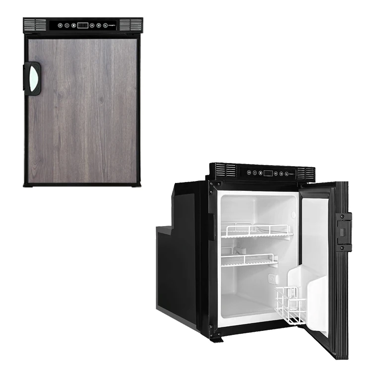 RV Built-in Compressor Refrigerator Freezer Caravan Fridge with Fast Cooling for Camper Van Motorhome Boat Travel