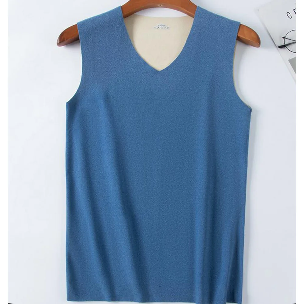

Men's And Women's Fleece Thickening Slim-fitting Underwear Vest And Undershirt Sport Sleeveless Thin Summer Base Layer Clothing