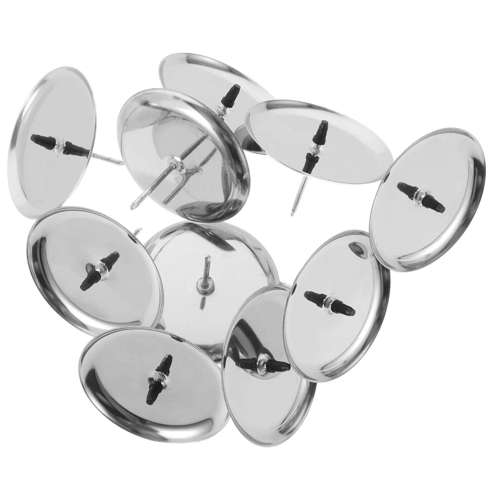 10 قطعة حامل عمود حديد أسود لعيد الميلاد والهالوين ديكور المنزل طاولة طعام قاعدة مركزية طويلة #5