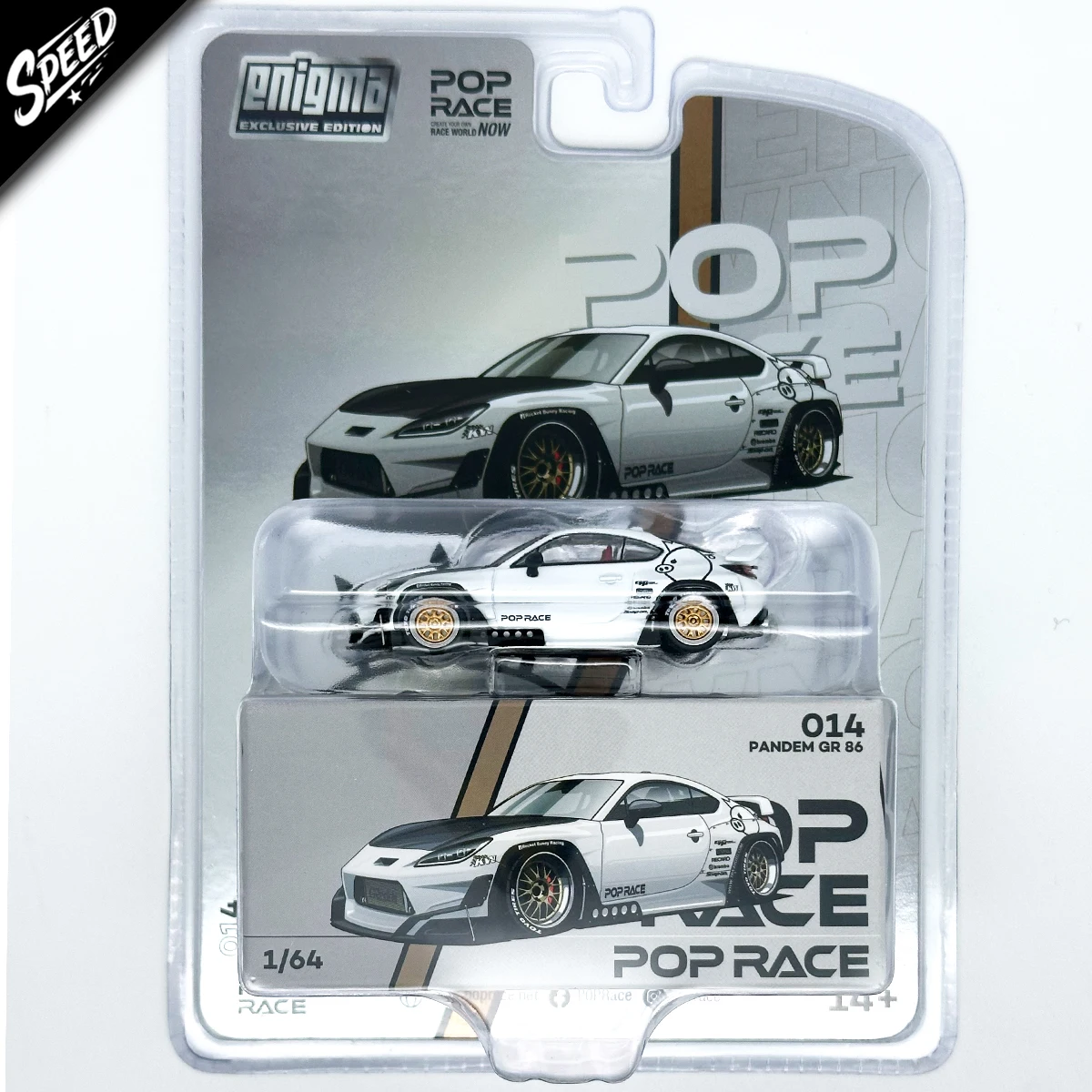 POP RACE 1:64 Pandem CIVIC EG6 Blister Card Diecast Diorama Modello di Auto Giocattolo