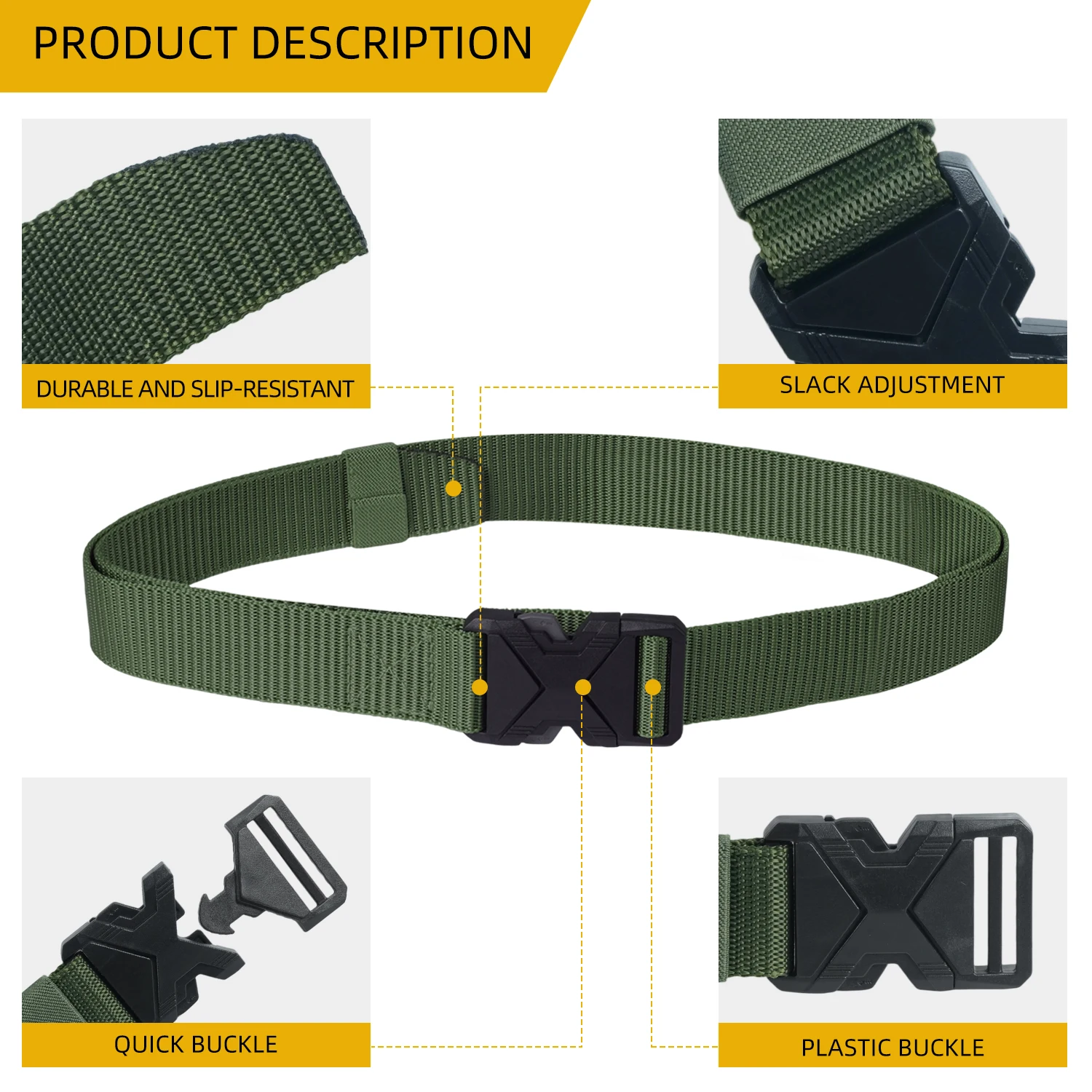 다기능 전술 벨트 탄성 밴드 허리 휴대용 액세서리 장비 야외 스포츠 액세서리 고정 버클