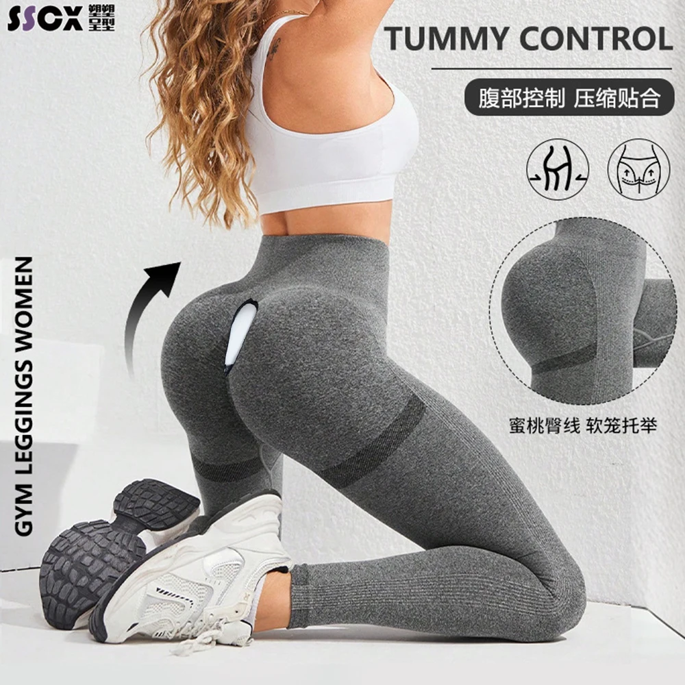 

Женские леггинсы для тренировок с удлиненной молнией, утягивающие, с высокой талией, для спорта, фитнеса и йоги