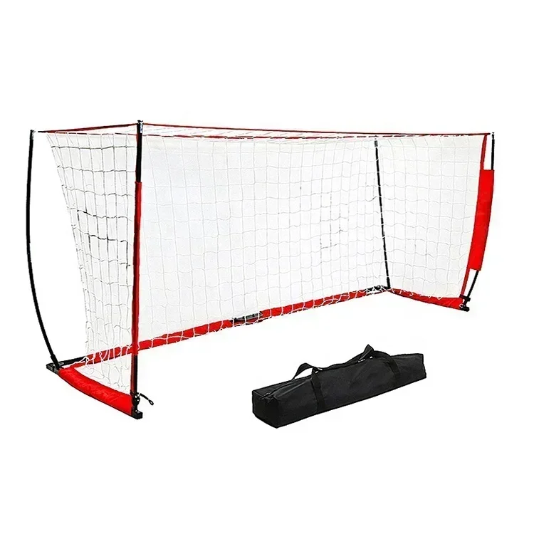 

High Quality Portable Folding 12*6FT Football Soccer Doors Gate Goal Net Post And Soccer Training Practice Net equipment