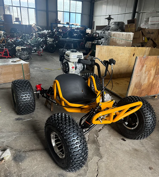 

212cc 4-Stroke Powerful Go Kart, 4x4 OffRoad ATV with Hydraulic Disc Brakes, for Adults Drifting, Certified All-Terrain Vehicle