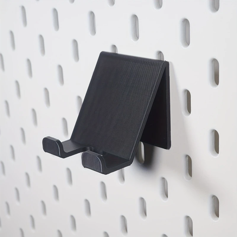 

1pc Perforated Board Hook Durable Plastic Pegboard Storage Hook Thick Perforated Board Mobile Phone Stand Home Accessories