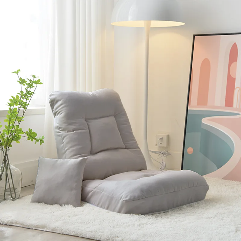 Folding lazy sofa,winter home bedroom living room  chair,adjustable backrest, balcony bay window leisure chair,single sofa