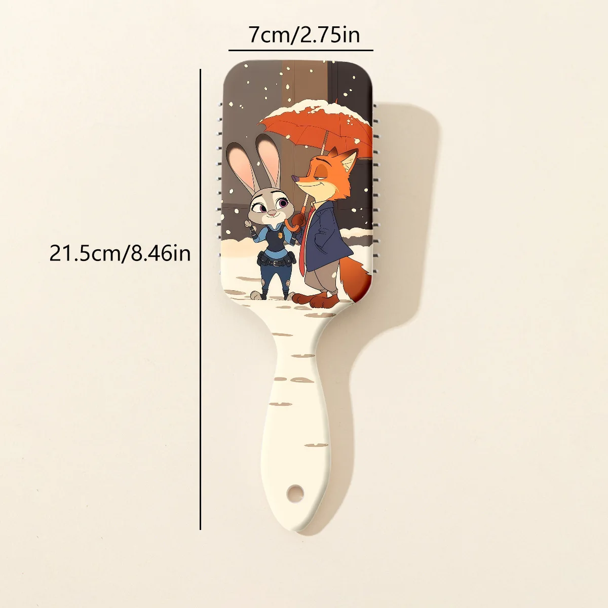 หวีซีรีส์ใหม่สำหรับ Zootopia 2 หวีการ์ตูนน่ารักแบบมีเบาะลม ช่วยให้ผมเรียบลื่นและนวดหนังศีรษะ หวีแบบมีเบาะลม ของขวัญคริสต์มาส