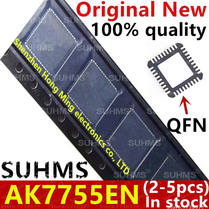 (2-5piece)100% New AKM7755 AK7755 AK7755EN 7755EN QFN-36 Chipset