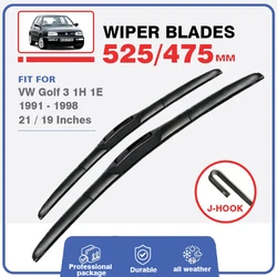 Set For VW Golf 3 Golf3 MK3 III 1991-1998 1H 1E GTI VR6 Car Front Wiper Blades Windscreen Windshield Window 21