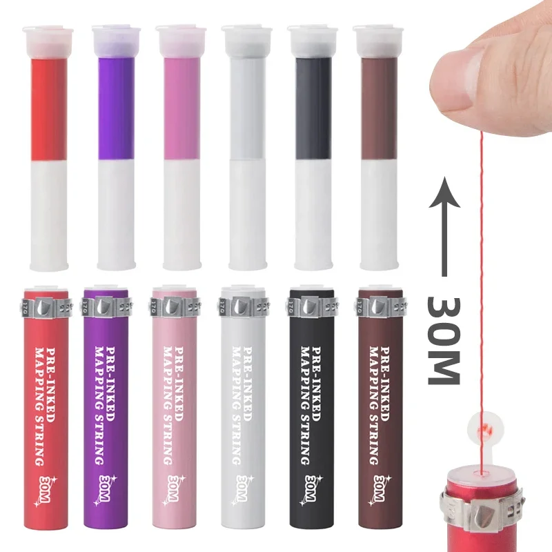 

30meter Ink Positioning Line Microblading Mapping String Pre-Ink Eyebrow Marker Thread Tattoo Positioning Dyeing Measuring Tool
