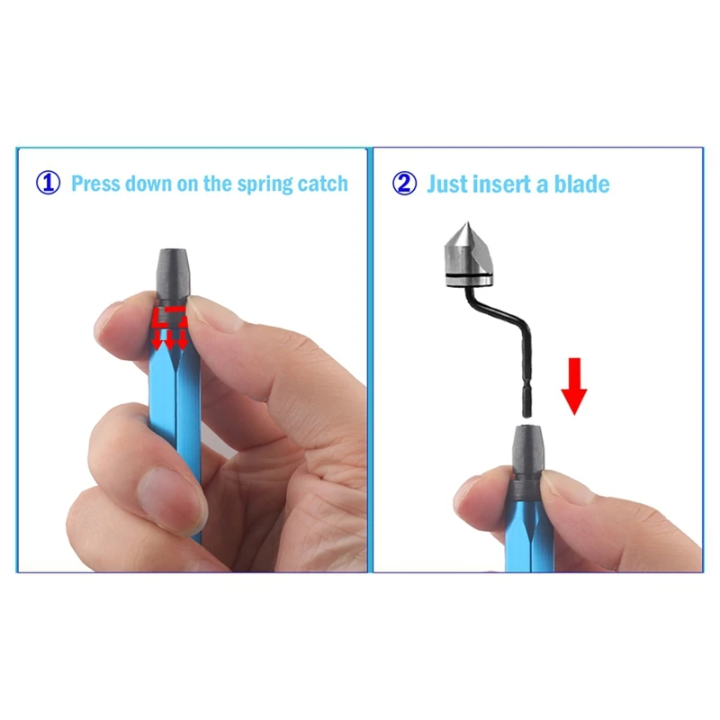 AC88-Countersink Blade,Inner Hole Chamfer Deburring Repairing Blade For Wood/Plastic/Steel, Replacement Countersink Blade
