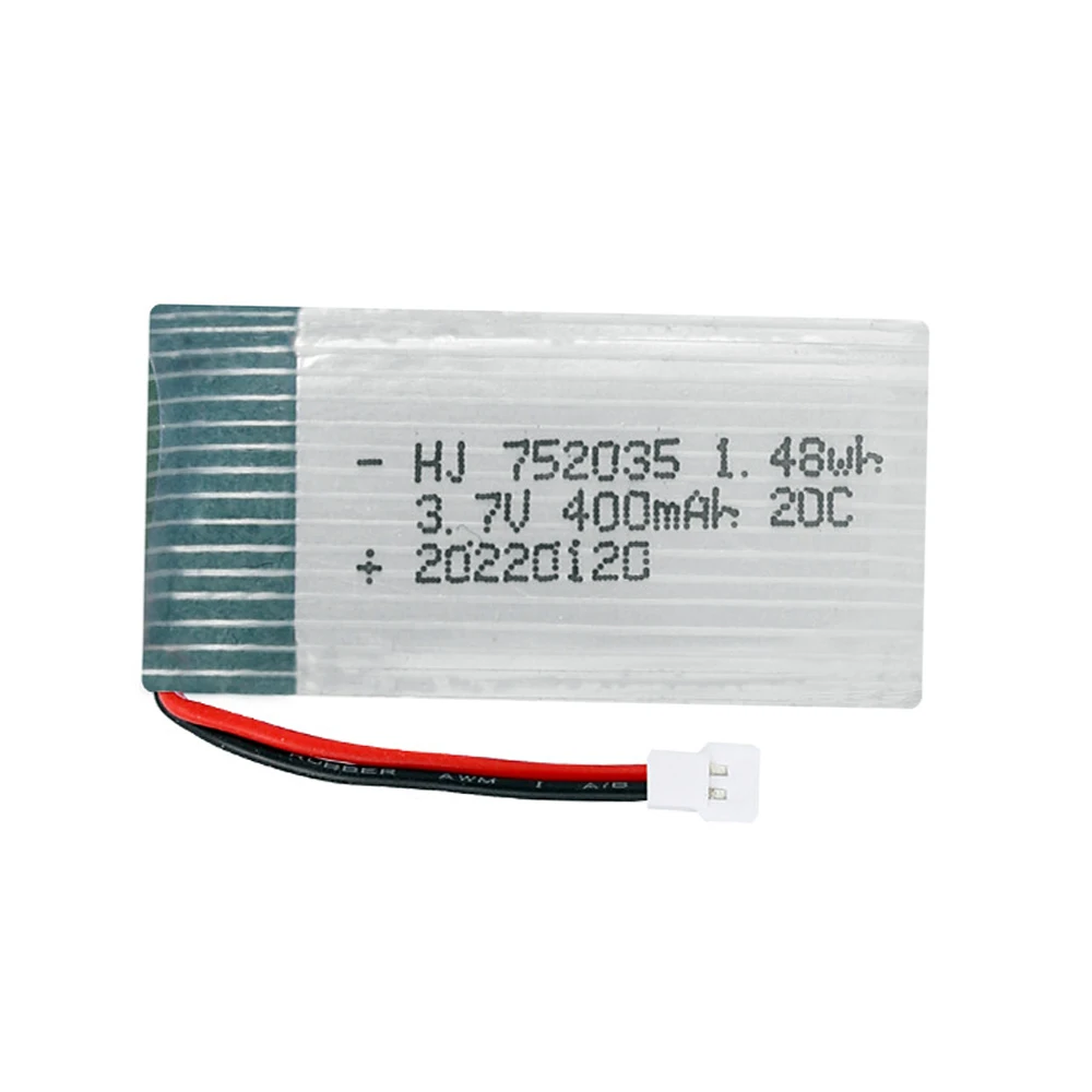 1-10PCS 3.7V 400mah bateria Lipo dla H107 H31 KY101 E33C E33 U816A V252 H6C 25C zdalnie sterowany Quadcopter Drone części zamienne