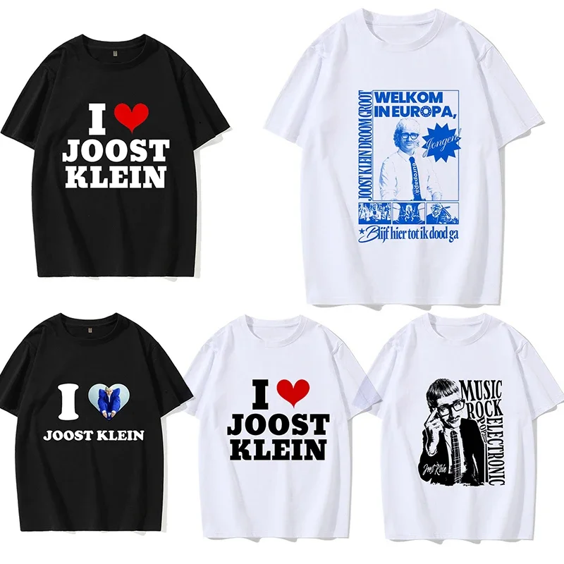 

90s Hot Sale Shirt I Love Joost Klein Vintage Short Sleeve Singer T Shirt O Neck Clothes Classic T-shirt Tshirt Men Women