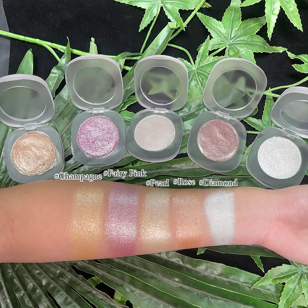 5-color-private-label-highlighter-pressed-powder-pigment-long-lasting-waterproof-brighten-custom-makeup-wholesale-pink-package