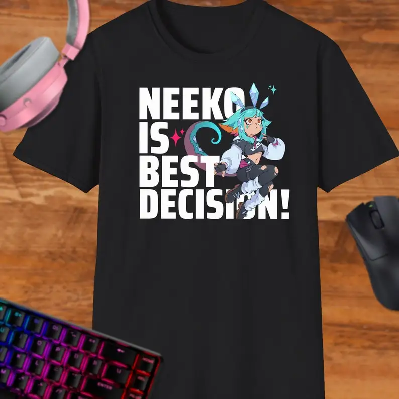 Neeko Shirt Cute Kawaii Style Tee Neeko Tshirt fanart Neeko league oflegends T-shirt Top