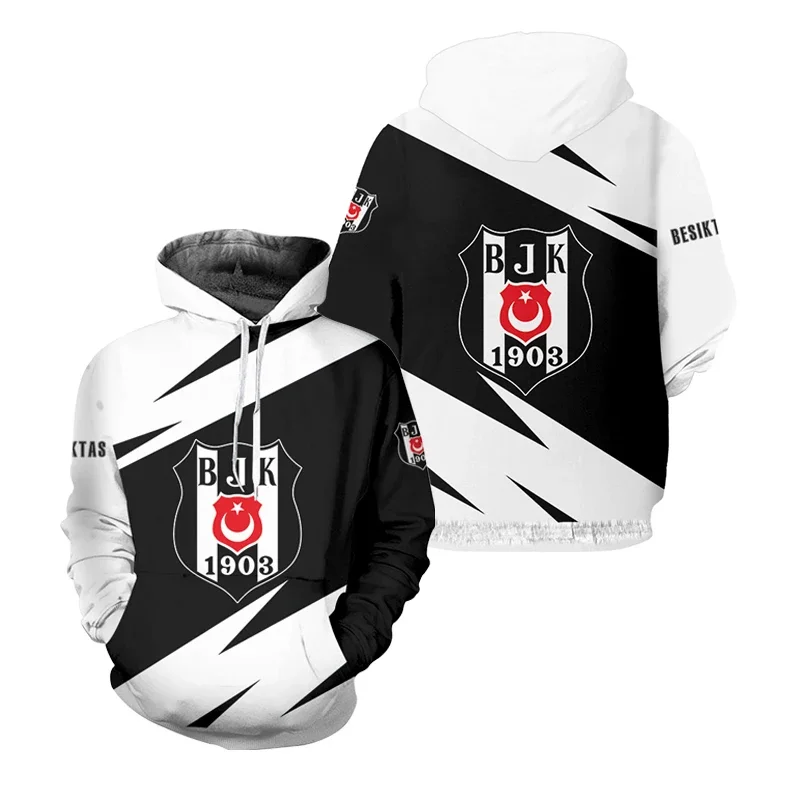 Turkey Besiktas Istanbul Football Hoodies 3D Print Y2k Graphic Sweatshirts Oversized Women's Clothes Harajuku NEW Promo Pullover