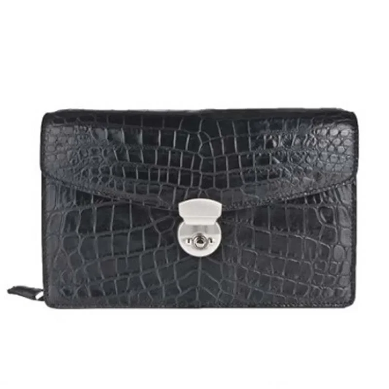 

weitasi new Crocodile skin for leisure envelope men clutch bag leisure men envelope bag