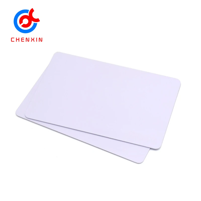 100PCs a lot high quality ISO18000 6A blank PVC card M4 U Code 9 credit card RFID card size UHF blank white card