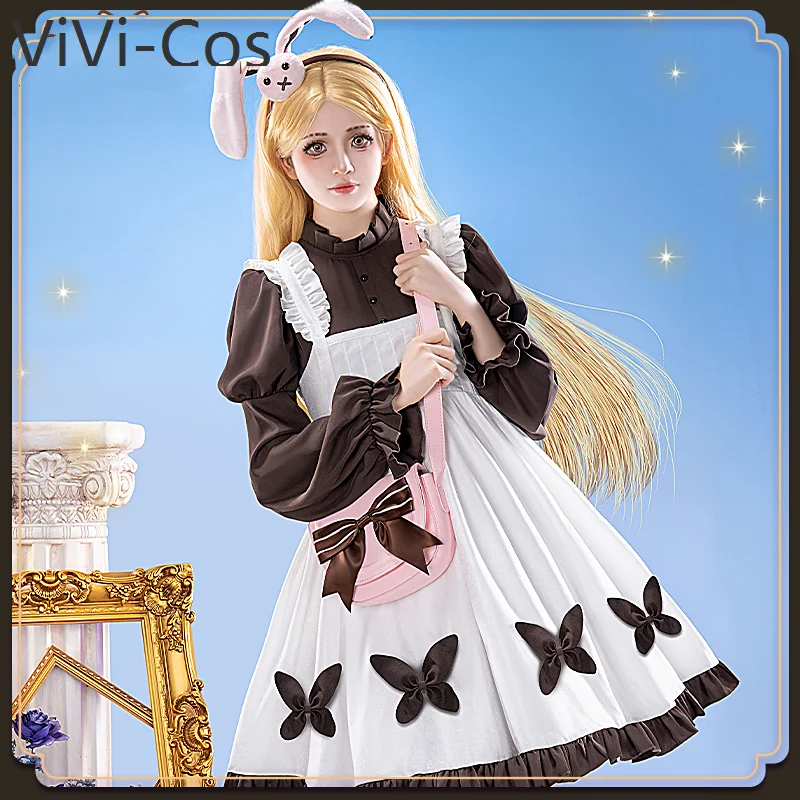 ViVi-Cos Identity V Alice Dross Little Girl Cosplay Costume Cos Game Anime Party Uniform Hallowen Play Role Clothes Clothing