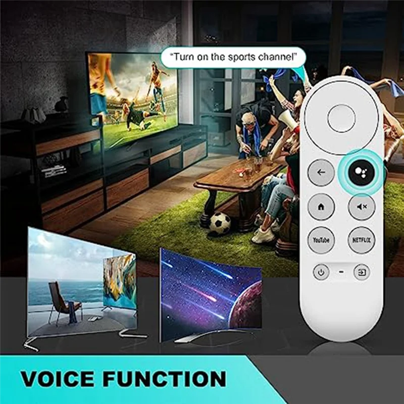 Vervanging G9N9N Voice Bluetooth IR-afstandsbediening voor Google TV Google Chromecast 2020 W3JD