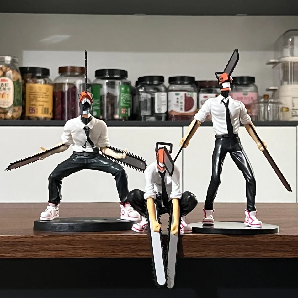 Figura de Anime Denji de motosierra para hombre, figura de acción Denji/Power 1560, figura de Denji para hombre de motosierra, muñeca coleccionable en miniatura para adultos, juguete