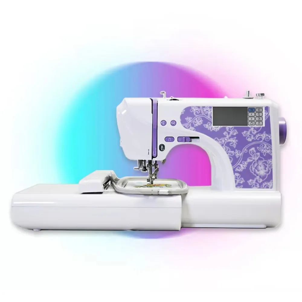 Máquina de Coser y Bordar Informática – Sistema 2 en 1 para Manualidades, Ropa Personalizada y Uso Doméstico