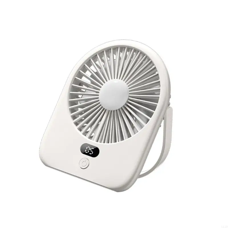 مروحة سطح المكتب التي تعمل بالبطارية U1JE مع جهاز تبريد مروحة قابلة لإضاءة ضوء LED