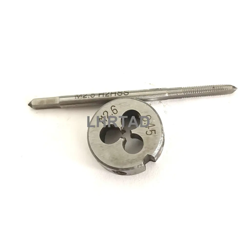 HSS Metric Screw Thread Hand Taps M2.2 M2.3 M2.5 M2.6 Straight Flute Machine tap and die set M2.6X0.45 M2.2 M2.3X0.4 M2.5X0.45