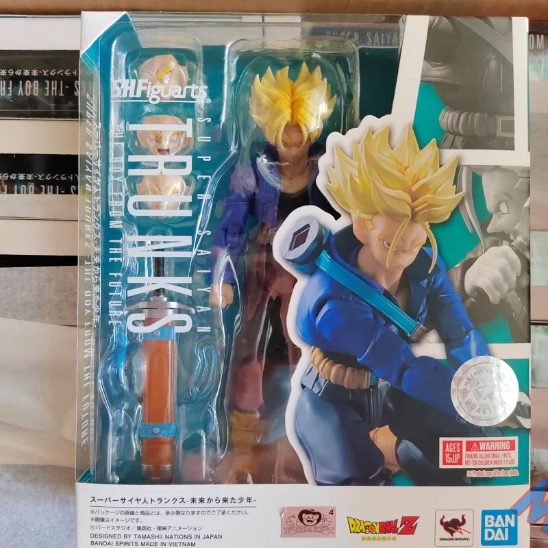 In Stock Bandai S.h.figuarts Shf Dragon Ball Z Super Saiyan 2 Awakening Vegeta Trunks The Boy Action Collectible Figure Toy Gift