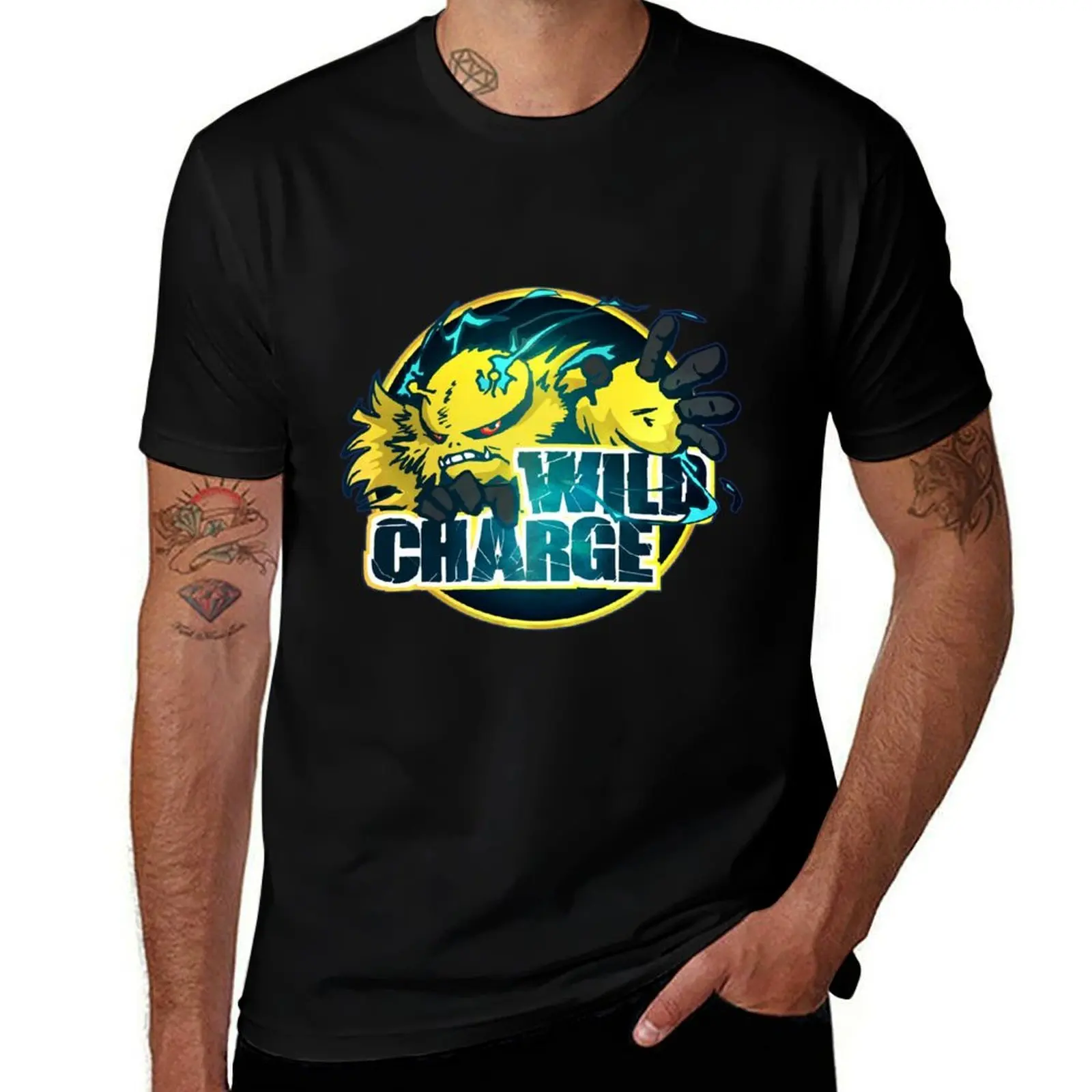 Electivire's Wild Charge T-Shirt Casual Minimalist Short Sleeve Top T-Shirt