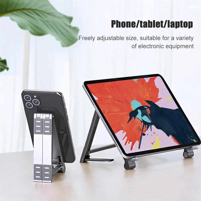 3 In 1 Laptop Stand Holder Foldable Portable Holders for Iphone Xiaomi Ipad Tablet Notebook Adjustable Non-Slip Desktop Bracket