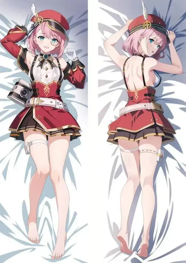 Dakimakura Charlotte Genshin Impact Anime Corpo Fronha Impressão Dupla Face Tamanho Real Fronha Presentes