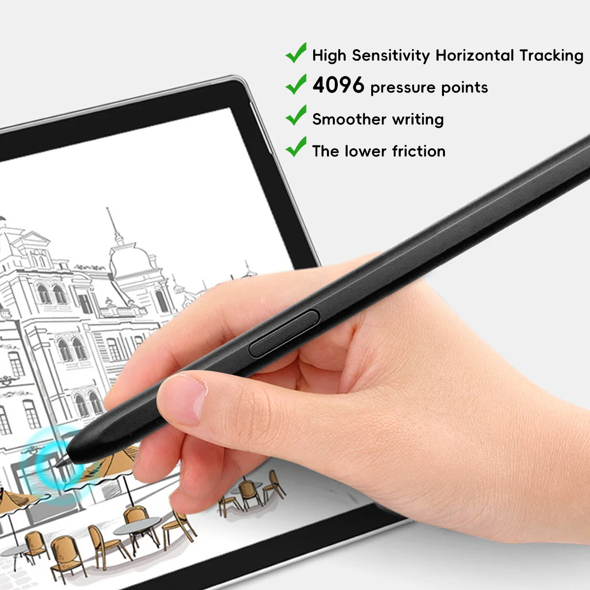 Nieuwe Fonken Tablet Potloodpunt Slijtvast Vervangbare Stylus Tip Titanium Legering Voor Samsung Galaxy Tab S6 S7 S8 S9 S23 Note 1