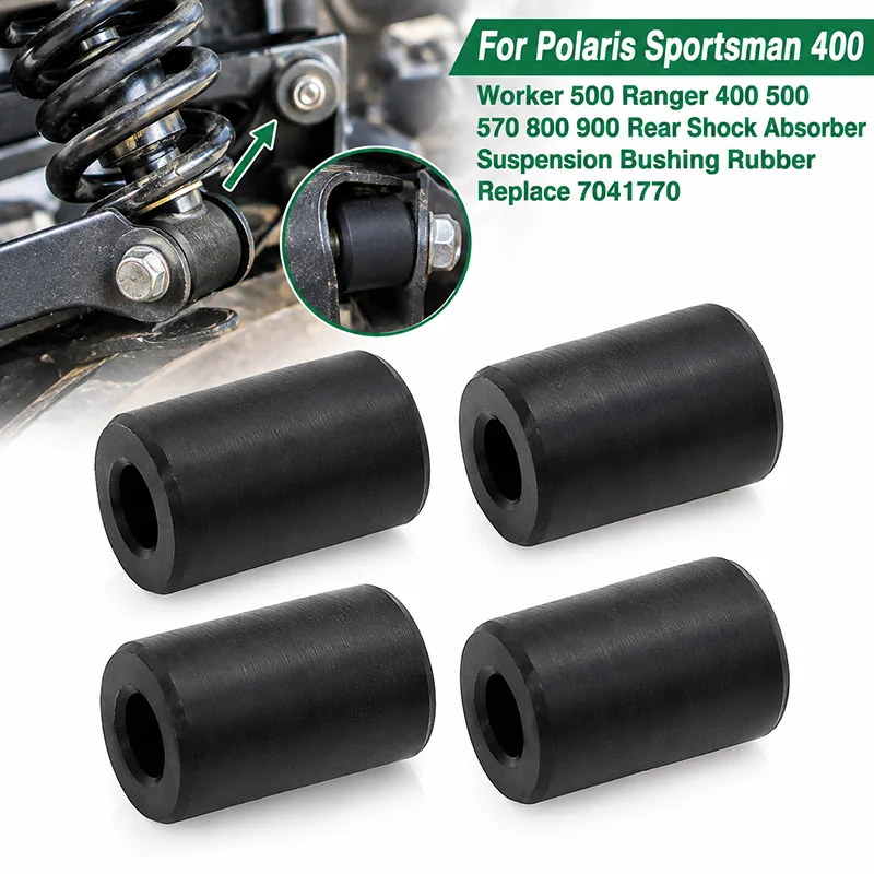 For Polaris Sportsman 400 Worker 500 Ranger 400 500 570 800 900 Rear Shock Absorber Suspension Bushing Rubber Replace 7041770