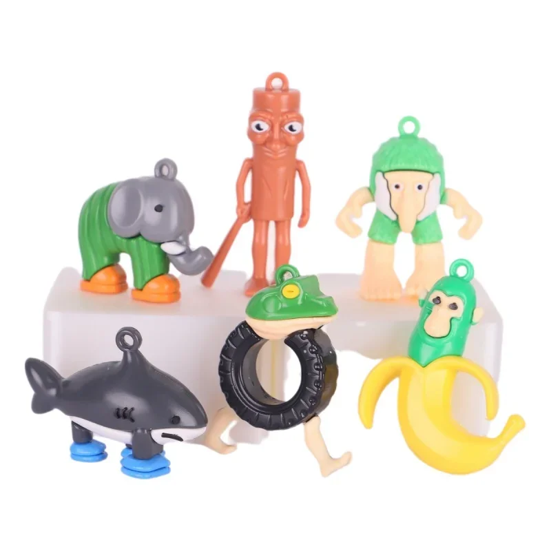 

9pcs/set Tung Sahur Figure Toys Tralalero Tralala Figures Bombardino Crocodilo Shimpanzini Bananini Model Desktop Ornaments