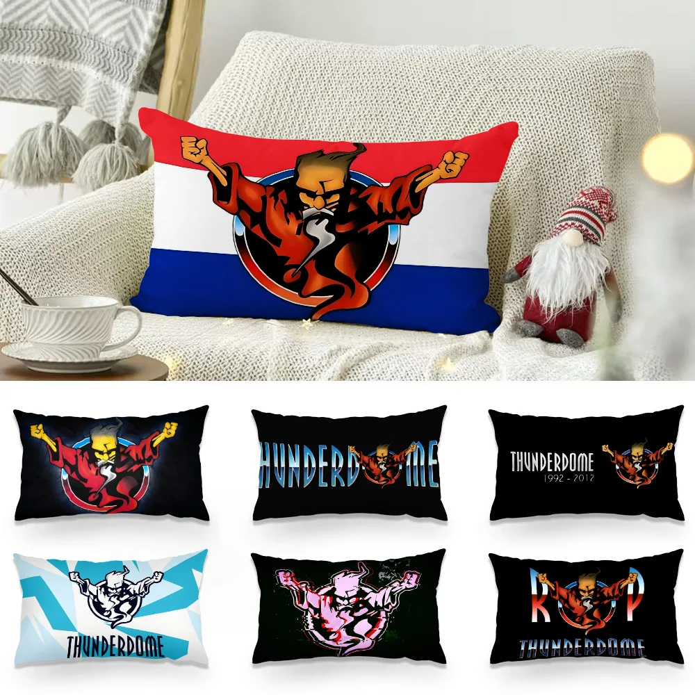 Double-sided Printing Rectangle Pillow Happy T-TunderdomeS Case Bedside Pillowcase Sofa Cushion Cover Room Home Decoration